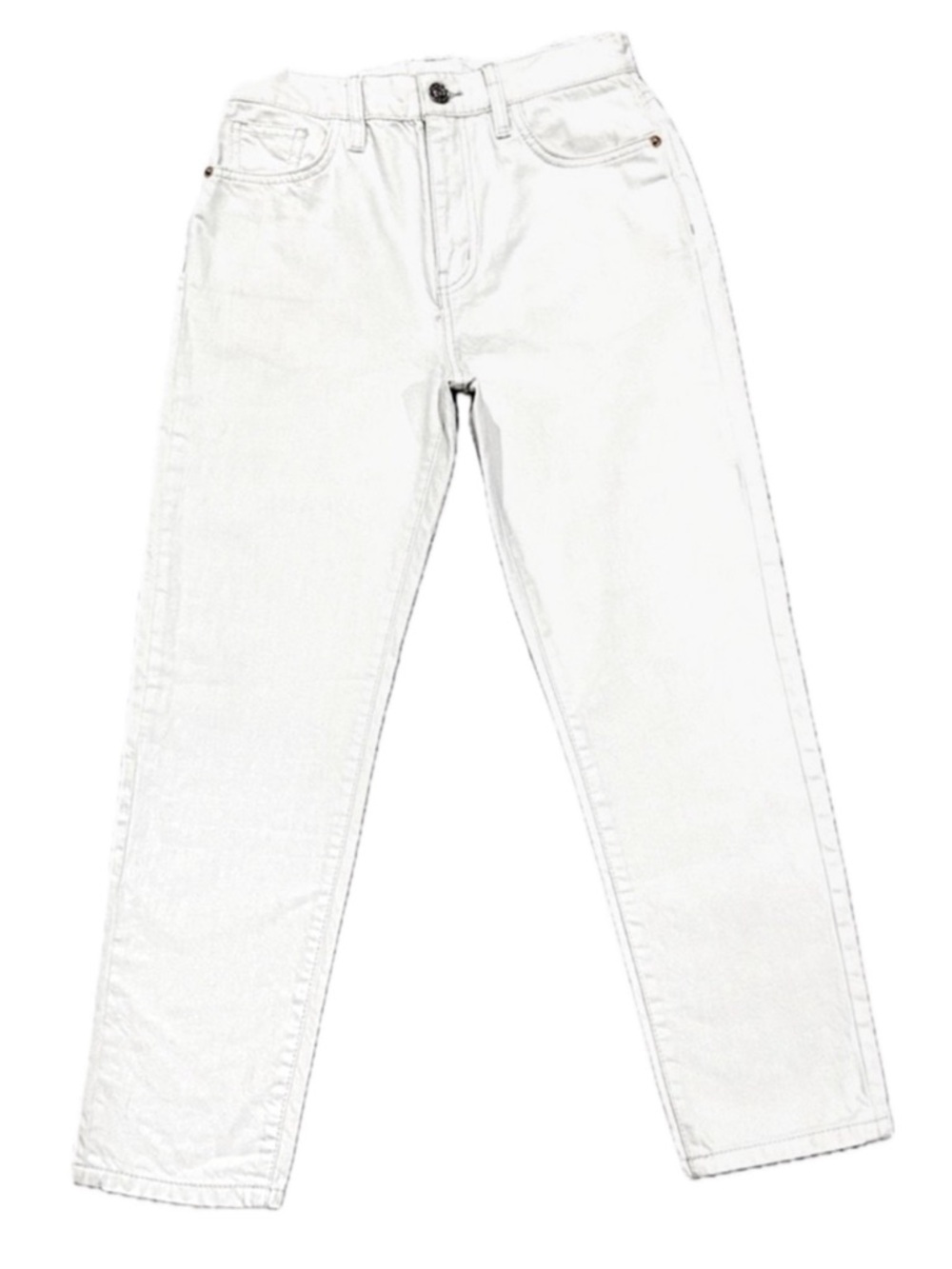 👖👠 CURRENT/ELLIOTT *NWT* Vintage Crop Slim Jeans Preppy | Ivory Cream | Sz 25